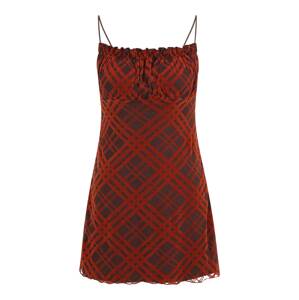 Nasty Gal Petite Šaty  hrdzavohnedá / tmavohnedá