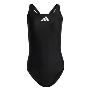 ADIDAS PERFORMANCE Športové jednodielne plavky '3 Bar'  čierna / biela