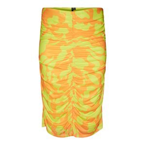 Vero Moda Collab Sukňa 'JOANN'  limetová / oranžová