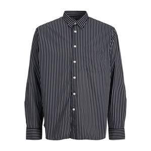 JACK & JONES Košeľa  čierna / biela