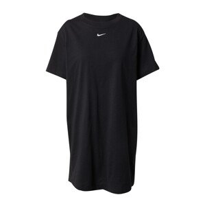 Nike Sportswear Šaty 'Essential'  čierna / biela