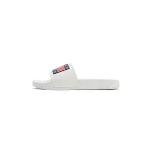 Tommy Jeans Plážové / kúpacie topánky 'Ess'  tmavomodrá / červená / biela