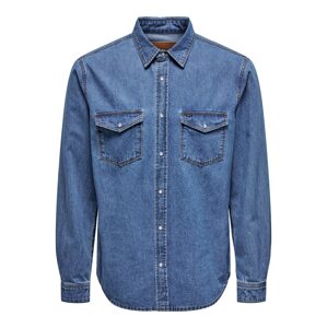 Only & Sons Košeľa 'Bane'  modrá denim