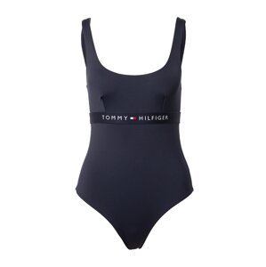 Tommy Hilfiger Underwear Jednodielne plavky  tmavomodrá / ohnivo červená / biela