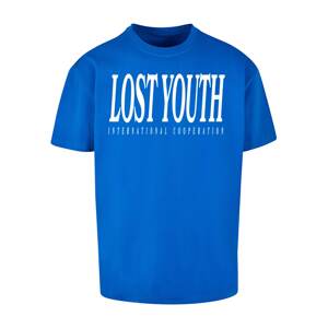 Lost Youth Tričko  nebesky modrá / biela