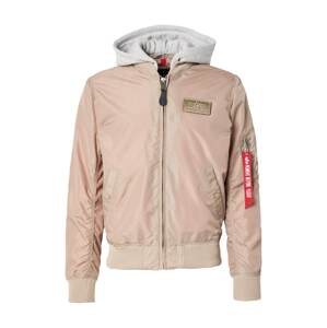 ALPHA INDUSTRIES Prechodná bunda 'MA-1'  béžová / tmavošedá