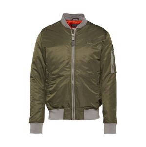 Schott NYC Prechodná bunda 'Airforce'  sivá / olivová / čierna