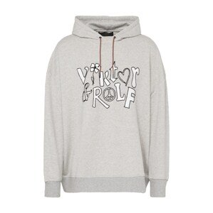 Viktor&Rolf Mikina  sivá melírovaná / čierna / biela