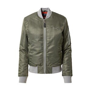 Schott NYC Prechodná bunda 'Airforce'  sivá / kaki