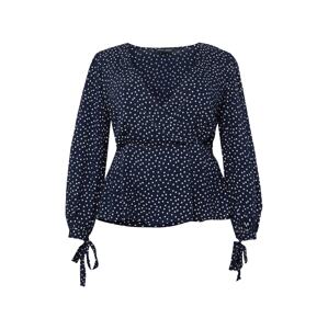 Dorothy Perkins Curve Blúzka  námornícka modrá / biela