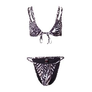 Nasty Gal Bikiny  čierna / biela