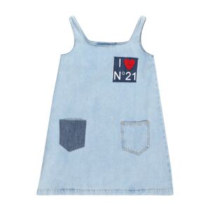 N°21 Šaty  tmavomodrá / modrá denim / krvavo červená / biela