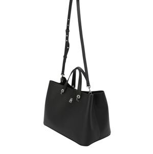 TOMMY HILFIGER Shopper  čierna / strieborná