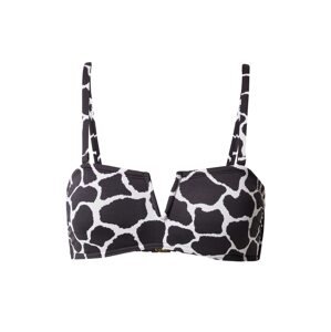 Marks & Spencer Bikinový top  čierna / biela
