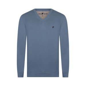 DENIM CULTURE Sveter ' TITO '  indigo / tmavomodrá