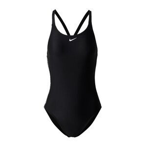 Nike Swim Športové jednodielne plavky  čierna / biela