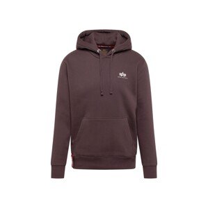 ALPHA INDUSTRIES Sveter  tmavohnedá / biela