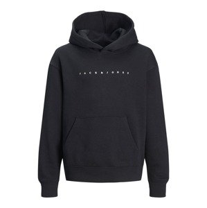 Jack & Jones Junior Mikina 'JJEStar'  čierna / biela