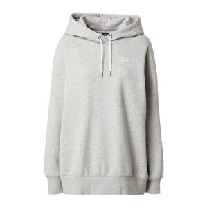 UNDER ARMOUR Športová mikina  sivá melírovaná / biela