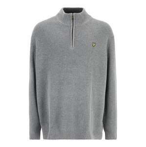Lyle & Scott Big&Tall Sveter  sivá melírovaná