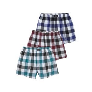 LE JOGGER Boxerky  tyrkysová / kráľovská modrá / vínovo červená / biela