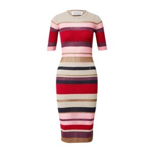 Sonia Rykiel Pletené šaty  námornícka modrá / fialová / ružová / červená