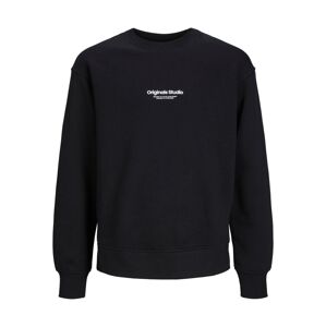Jack & Jones Junior Mikina 'JORVesterbro'  čierna / biela