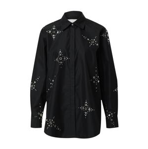 3.1 Phillip Lim Blúzka  čierna / strieborná
