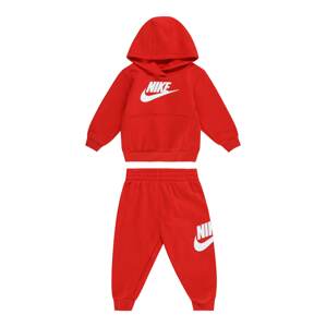 Nike Sportswear Joggingová súprava 'CLUB FLEECE'  červená / biela