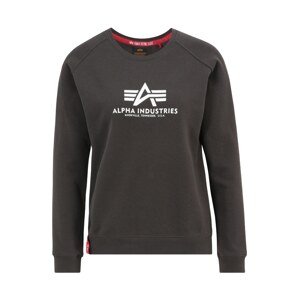 ALPHA INDUSTRIES Mikina  jedľová / červená / biela