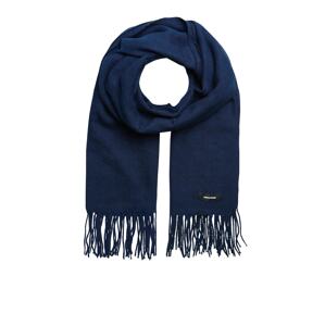 JACK & JONES Šál 'Solid'  námornícka modrá / čierna / biela