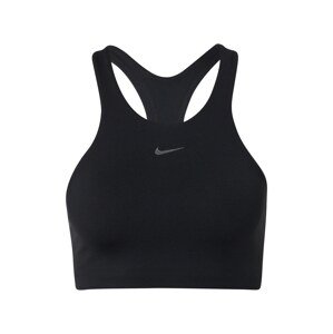 NIKE Športová podprsenka 'Alate'  tmavosivá / čierna