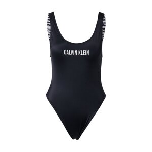 Calvin Klein Swimwear Jednodielne plavky 'Intense Power'  čierna / biela