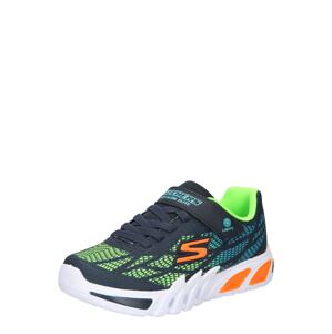 SKECHERS Tenisky 'Flex-Glow Elite - Vorlo'  tyrkysová / tmavomodrá / svetlozelená / oranžová