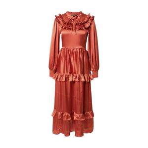 Dorothy Perkins Šaty 'Yoke'  hrdzavo červená