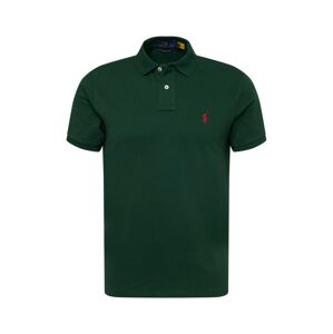 Polo Ralph Lauren Tričko  tmavozelená / červená