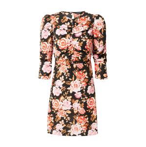 Dorothy Perkins Šaty  béžová / oranžová / ružová / ružová / čierna