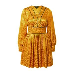 Dorothy Perkins Šaty  zlatá žltá / čierna