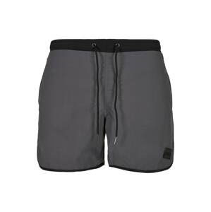 Urban Classics Plavecké šortky  tmavosivá / čierna