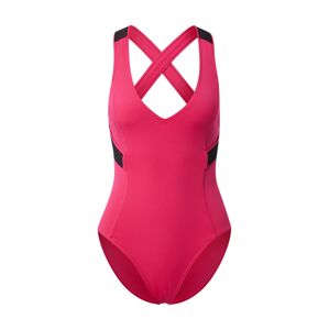 Calvin Klein Swimwear Jednodielne plavky 'Plunge One Piece'  ružová / čierna