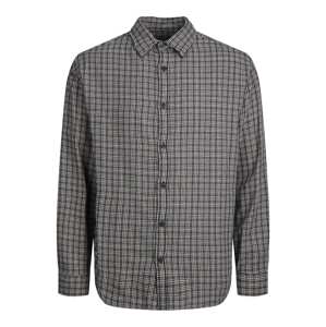 JACK & JONES Košeľa 'JORGRACIA PARKER'  čierna / biela