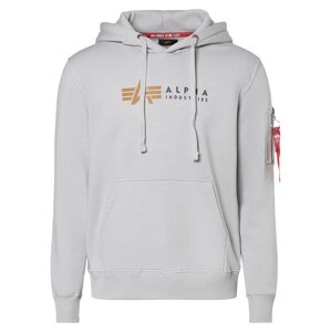 ALPHA INDUSTRIES Mikina  svetlohnedá / svetlosivá / tmavočervená / čierna