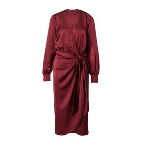 GLAMOROUS Kokteilové šaty  burgundská