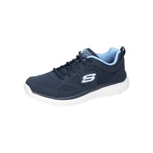 SKECHERS Nízke tenisky 'Burns Agoura'  námornícka modrá / svetlomodrá / biela
