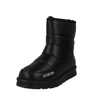 Love Moschino Členkové čižmy  čierna / biela