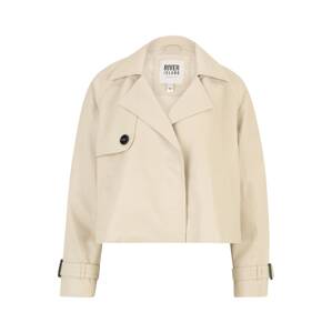 River Island Petite Prechodný kabát  krémová