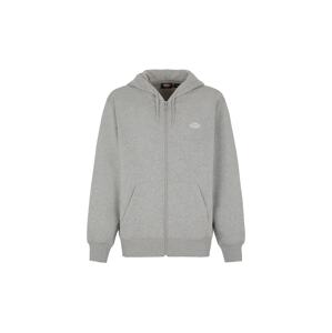DICKIES Tepláková bunda 'SUMMERDALE'  sivá melírovaná / biela
