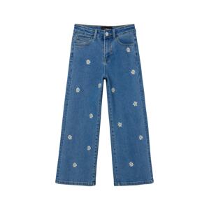 Desigual Džínsy  modrá denim / žltá / biela