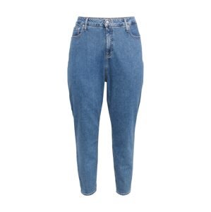 Calvin Klein Jeans Curve Džínsy 'MOM Jeans PLUS'  modrá denim / biela
