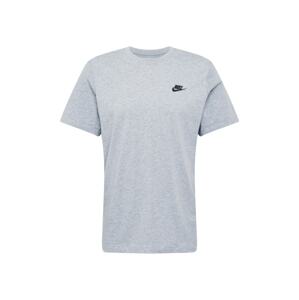 Nike Sportswear Tričko 'Club'  námornícka modrá / sivá melírovaná